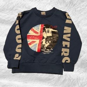 Kids Sprintwear sweatshirt, navy blue, size 4